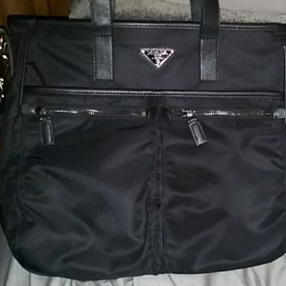 Prada large shoulder totebag
